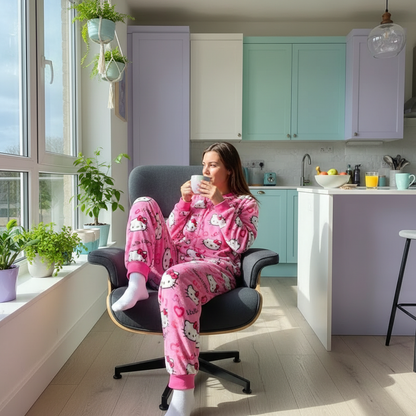 Y2K Hello Kitty Pajamas Pants Sanrio Anime Women's Pajama Pants Cartoon Couple Home Sleepwear Trousers Leisure Home Clothing