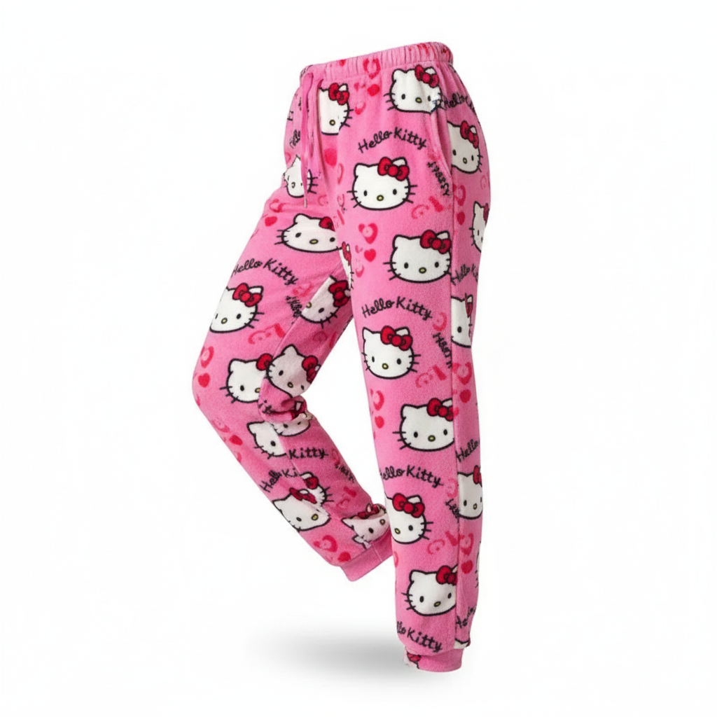 Y2K Hello Kitty Pajamas Pants Sanrio Anime Women's Pajama Pants Cartoon Couple Home Sleepwear Trousers Leisure Home Clothing