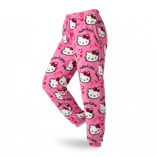 Y2K Hello Kitty Pajamas Pants Sanrio Anime Women's Pajama Pants Cartoon Couple Home Sleepwear Trousers Leisure Home Clothing